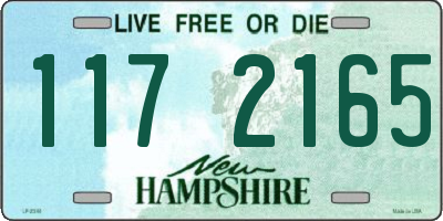 NH license plate 1172165