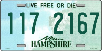 NH license plate 1172167