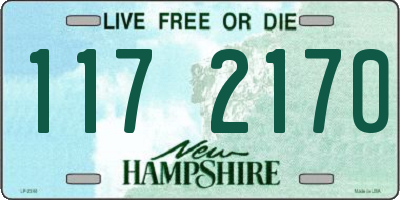 NH license plate 1172170