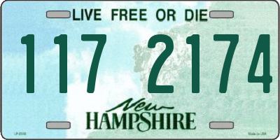 NH license plate 1172174