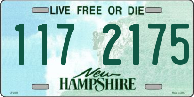 NH license plate 1172175