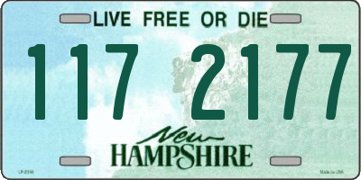 NH license plate 1172177