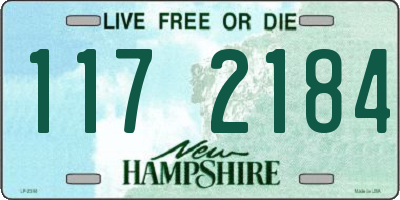 NH license plate 1172184