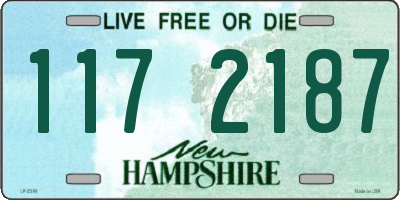 NH license plate 1172187