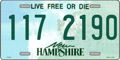 NH license plate 1172190