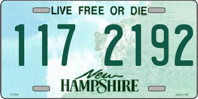 NH license plate 1172192