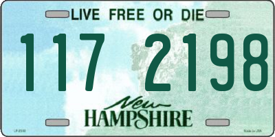 NH license plate 1172198