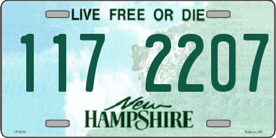NH license plate 1172207