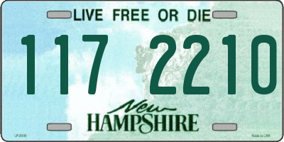 NH license plate 1172210