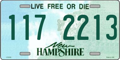 NH license plate 1172213