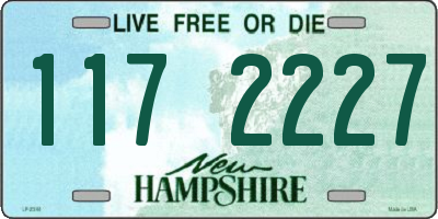 NH license plate 1172227