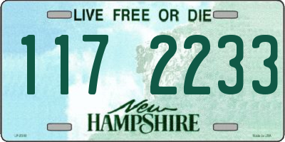 NH license plate 1172233