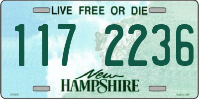 NH license plate 1172236