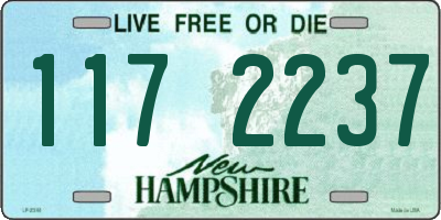 NH license plate 1172237
