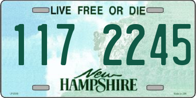 NH license plate 1172245