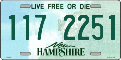 NH license plate 1172251