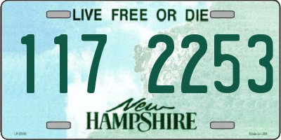 NH license plate 1172253