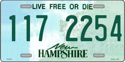 NH license plate 1172254