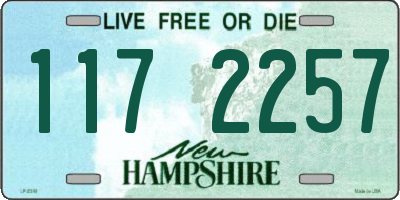 NH license plate 1172257