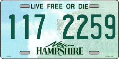 NH license plate 1172259