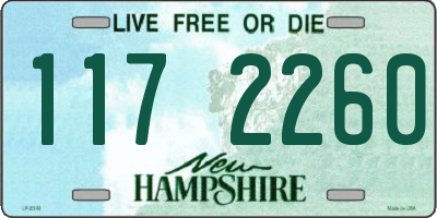 NH license plate 1172260