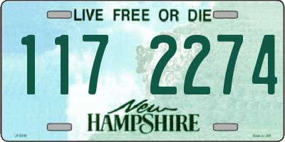 NH license plate 1172274