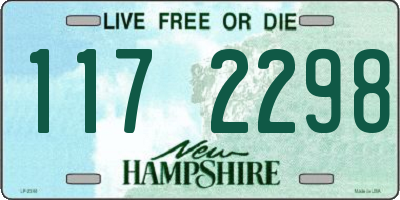 NH license plate 1172298