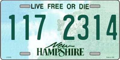NH license plate 1172314