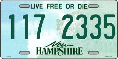 NH license plate 1172335