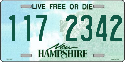 NH license plate 1172342