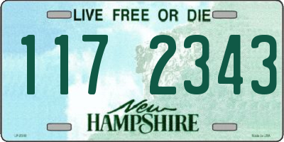 NH license plate 1172343