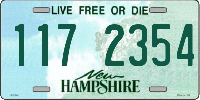 NH license plate 1172354