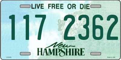 NH license plate 1172362