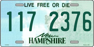 NH license plate 1172376