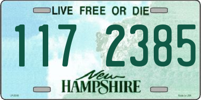 NH license plate 1172385