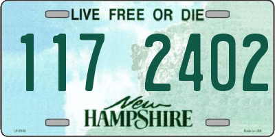 NH license plate 1172402