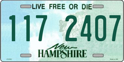 NH license plate 1172407