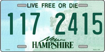 NH license plate 1172415