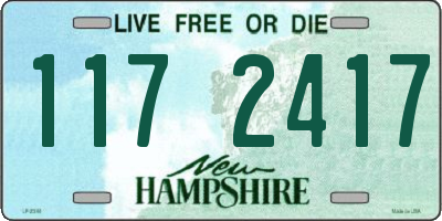 NH license plate 1172417