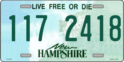 NH license plate 1172418
