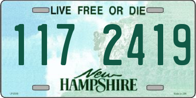NH license plate 1172419