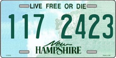 NH license plate 1172423