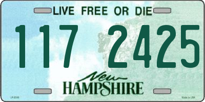 NH license plate 1172425