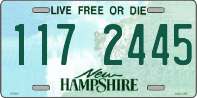 NH license plate 1172445