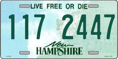 NH license plate 1172447