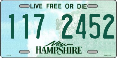 NH license plate 1172452
