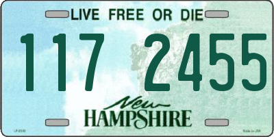 NH license plate 1172455