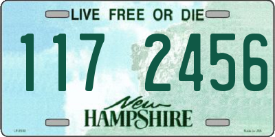 NH license plate 1172456