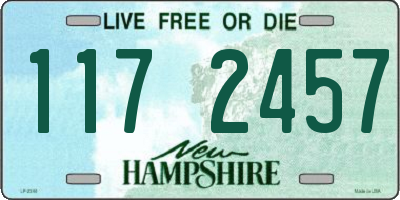 NH license plate 1172457