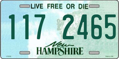 NH license plate 1172465